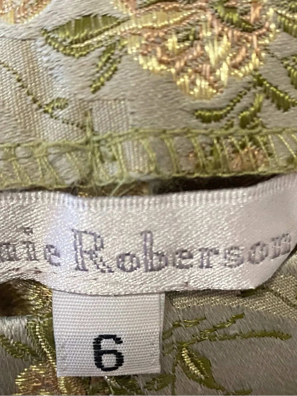 Connie Roberson Metallic Broquard Jacquard Art to Wear Pants Tapestry Damask 6